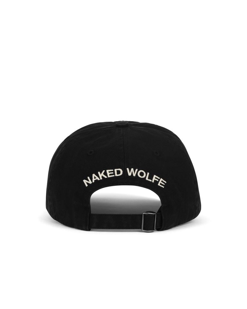 Caps ανδρικα Naked Wolfe Baseball Pure μαυρα | GREECE QPKET1385