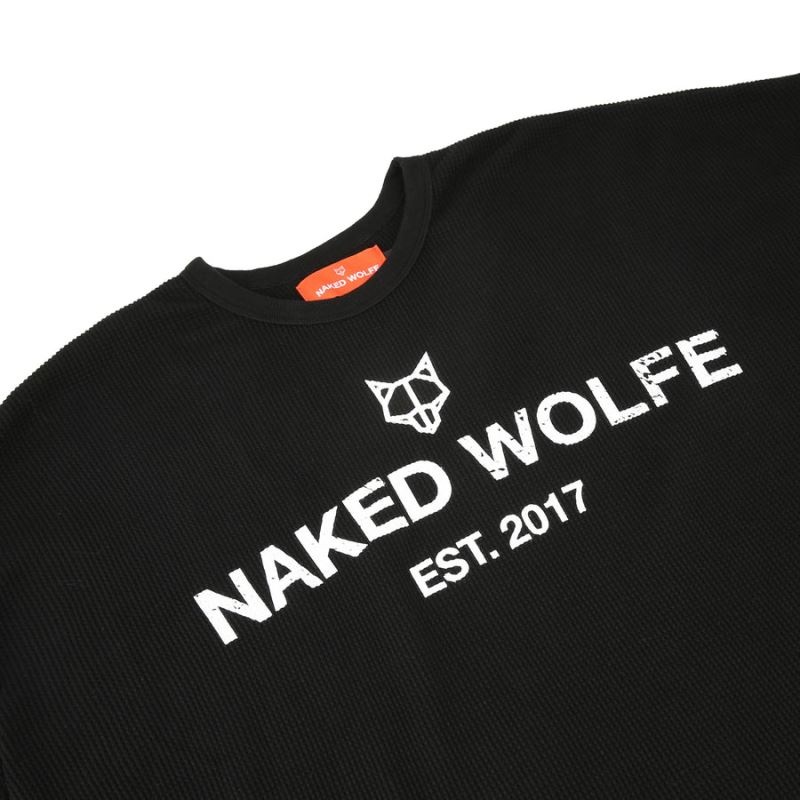 Φούτερ ανδρικα Naked Wolfe Thermal μαυρα | GREECE INVLW4537